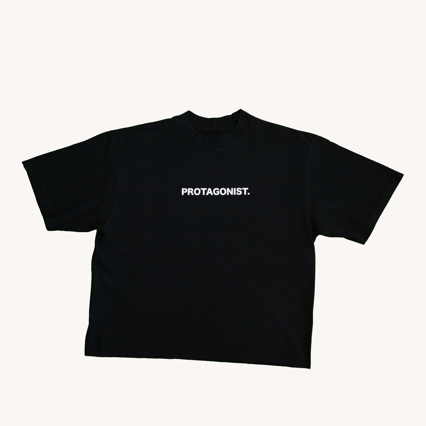 "CAST CREW CROP" Black