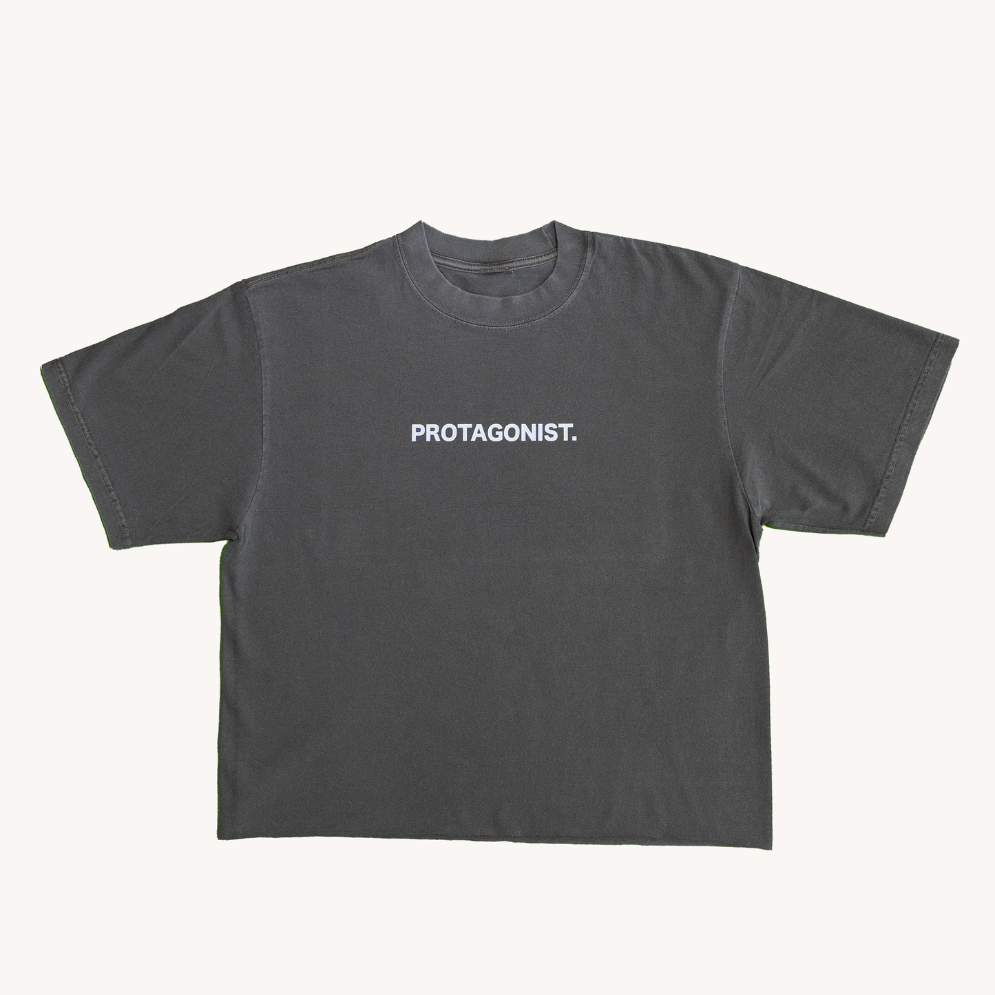 "CAST CREW CROP" Grey - Main Character Syndrome Collection