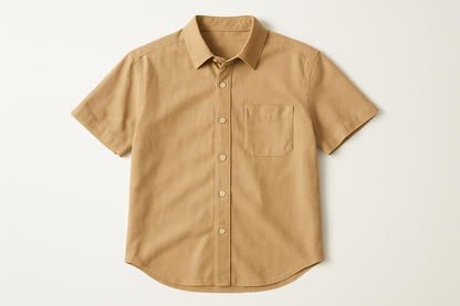 tan shirt