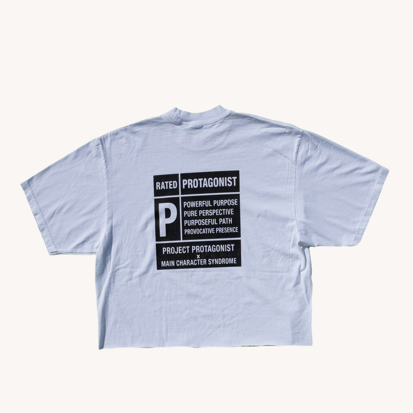 Protagonist - Rated P Drop Shoulder Tee(white)